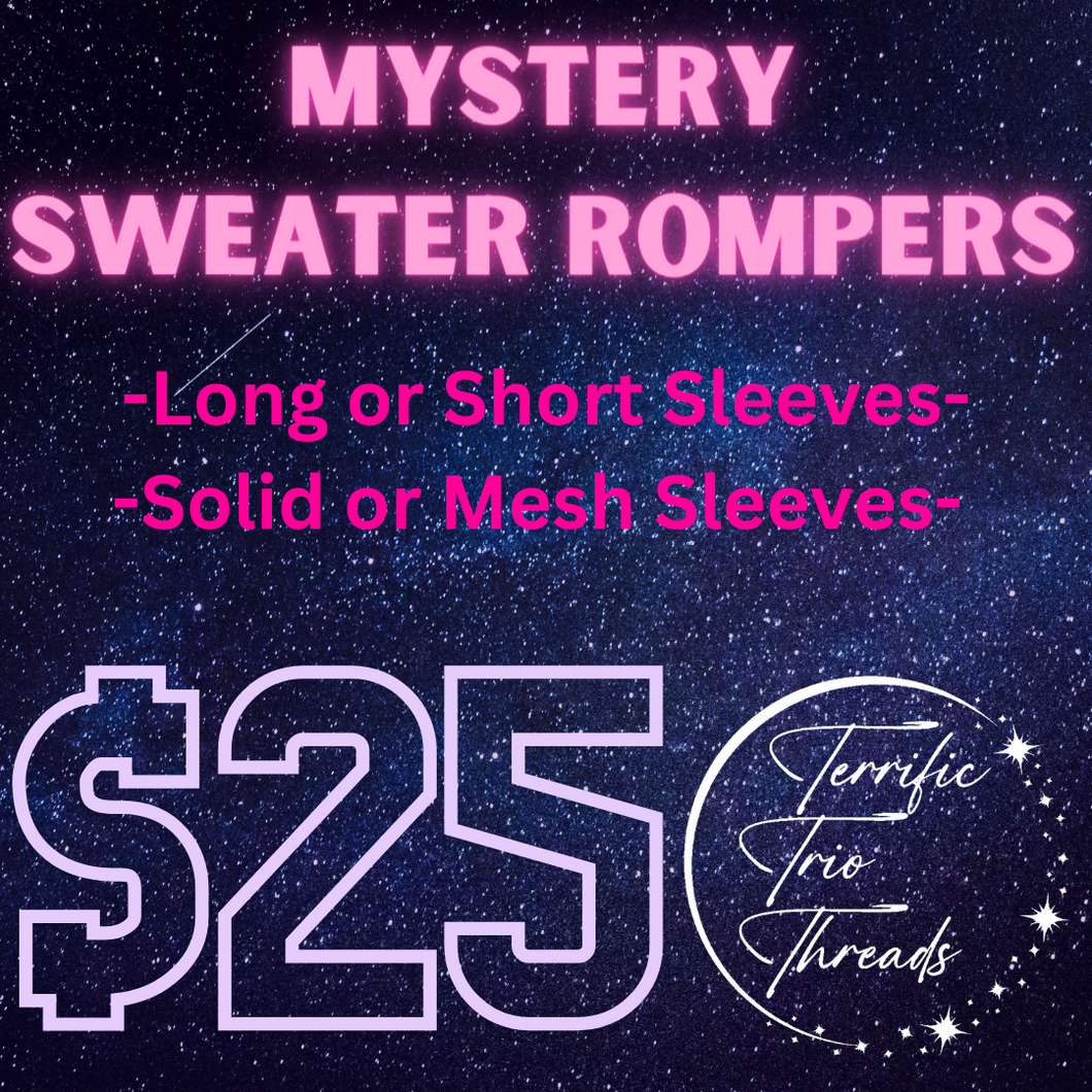 Mystery Sweater Rompers